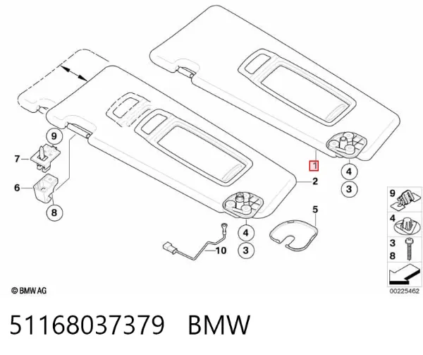 Pala contra o sol BMW X5 E70