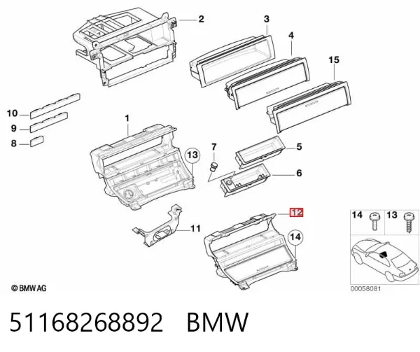  51168268892 BMW
