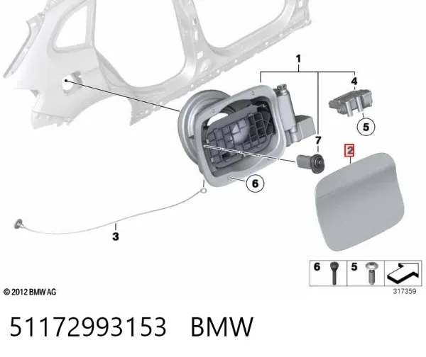 Alcapão do tanque de combustível BMW X1 E84