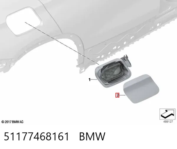 Alcapão do tanque de combustível 51177468161 BMW