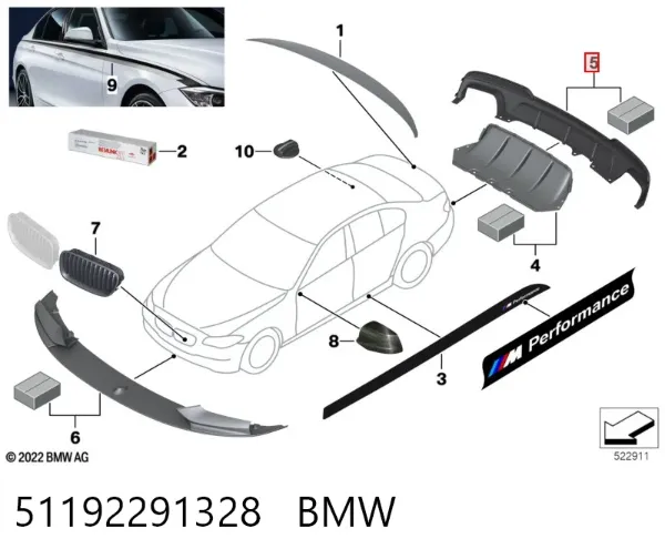  51192291328 BMW
