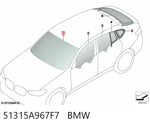 Pára-brisas BMW X4 G02, F98