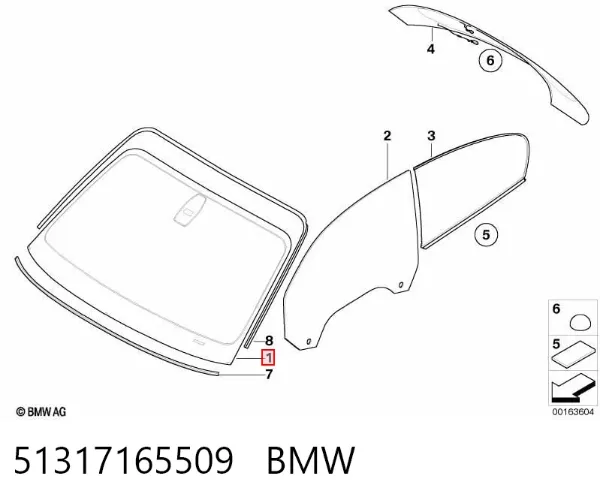 Pára-brisas 51317165509 BMW