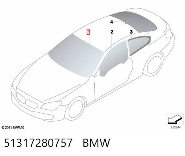 Pára-brisas 51317280757 BMW