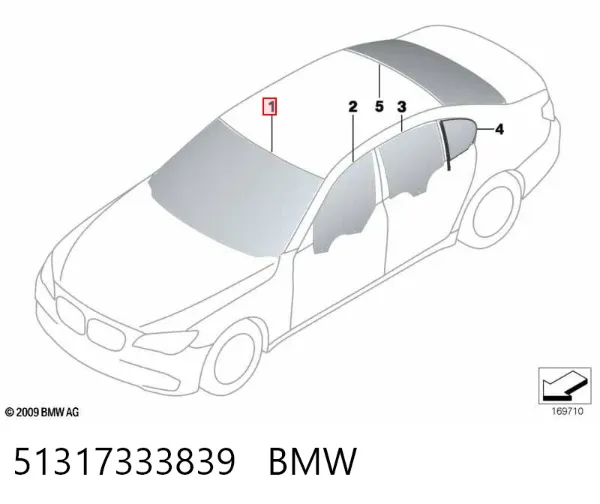 Pára-brisas BMW 7 F01, F02, F03, F04