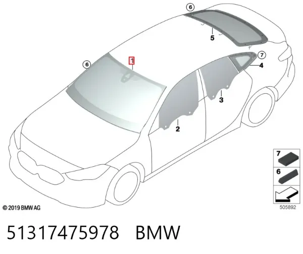 Pára-brisas BMW 2 F23