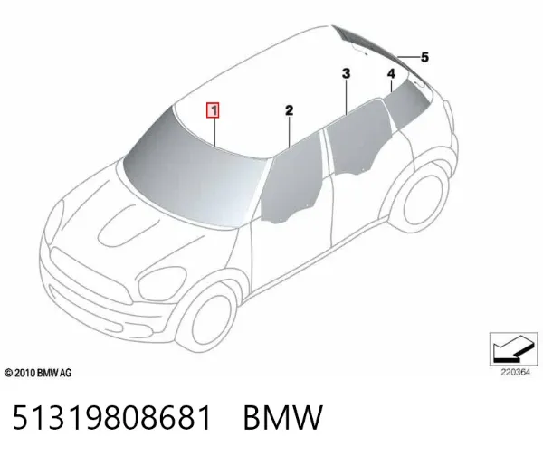 Pára-brisas Mini COUNTRYMAN R60