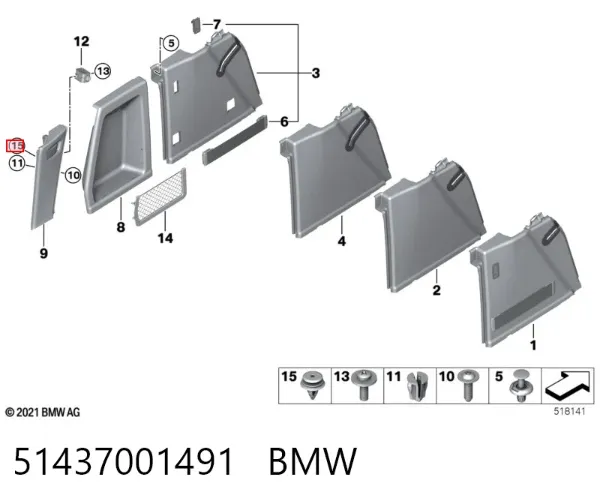  51437001491 BMW