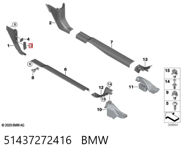  51437272416 BMW