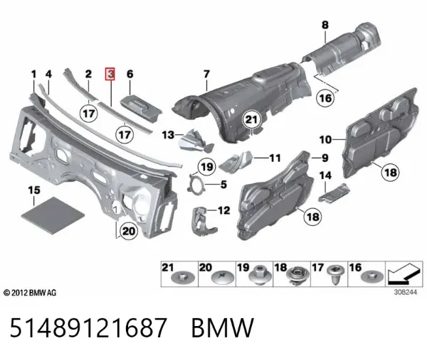  51489121687 BMW