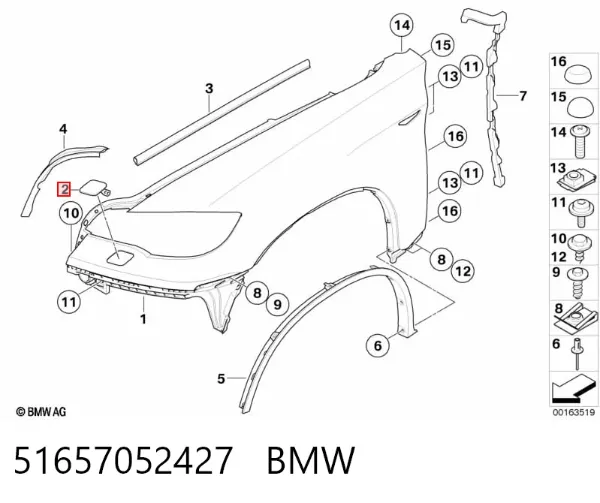 Placa sobreposta do injetor de fluido para lavador da luz dianteira 51657052427 BMW