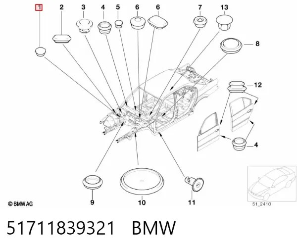  51711839321 BMW