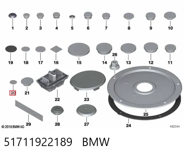  51711922189 BMW