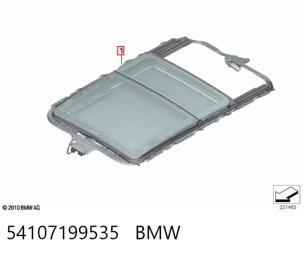 Alcapão montado 54107199535 BMW