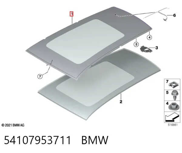 Alcapão montado 54107953711 BMW