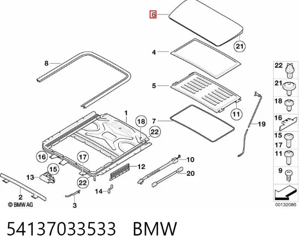 Alcapão montado 54137033533 BMW