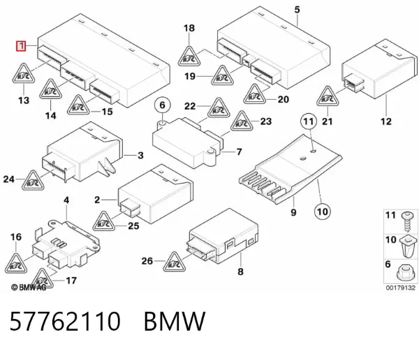 Unidade de conforto 57762110 BMW