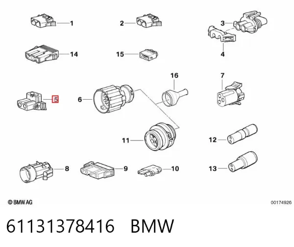 61131378416 BMW