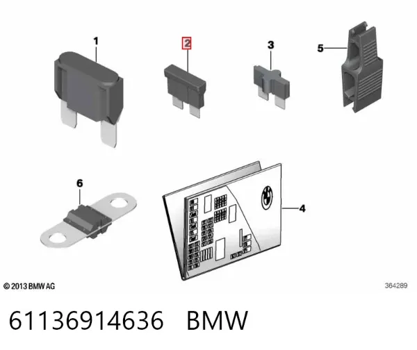 Dispositivo de segurança 61136914636 BMW