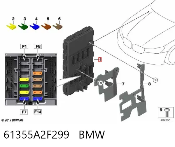  61355A2F299 BMW
