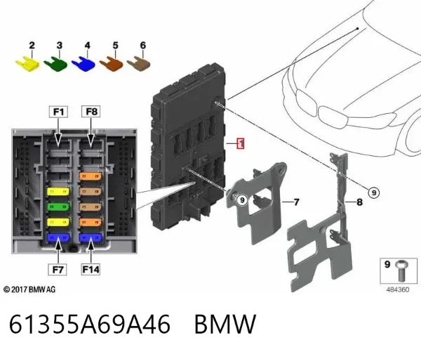  61355A69A46 BMW