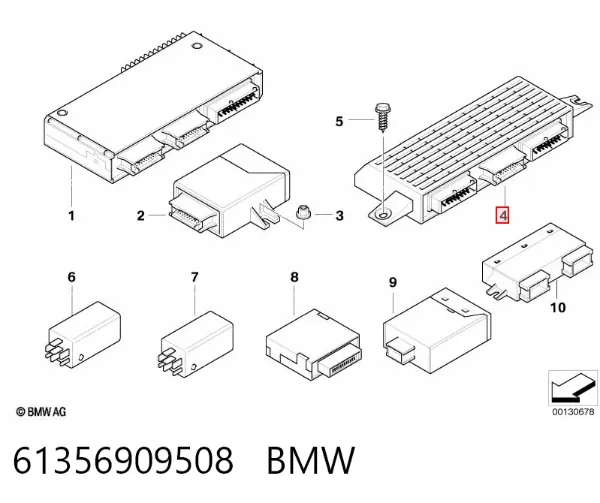 Módulo "Interface de diagnóstico" 61356909508 BMW