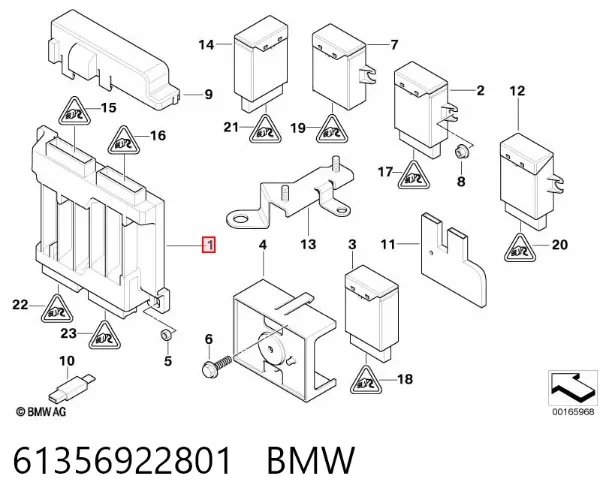 Unidade de conforto 61356922801 BMW