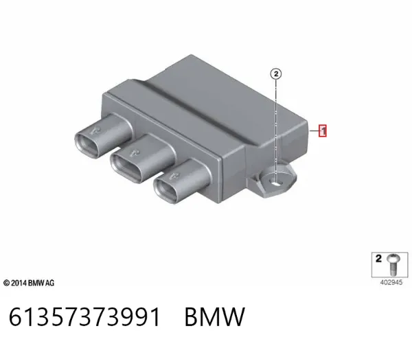 Sensor de abertura de tampa de porta-malas/da porta traseira (de tampa de alcapão) 61357373991 BMW