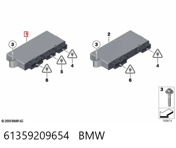 Unidade de conforto 61359209654 BMW