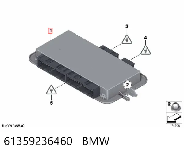 Unidade de conforto 61359236460 BMW