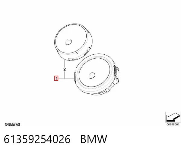 Sensor de chuva 61359254026 BMW