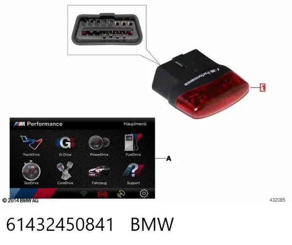 Analisador de movimento 61432450841 BMW