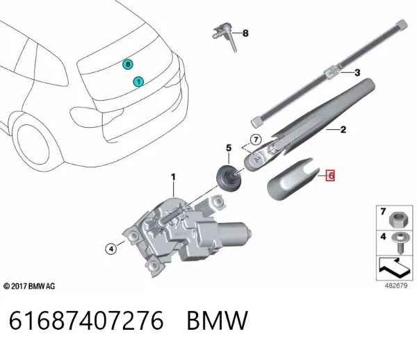  61687407276 BMW