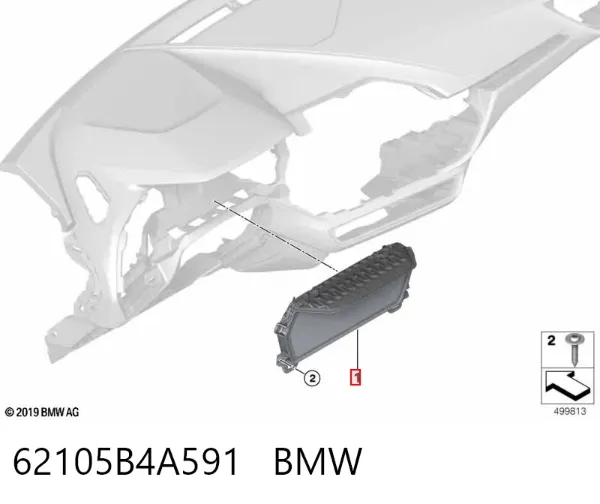 Painel de instrumentos (quadro de instrumentos) 62105B4A591 BMW