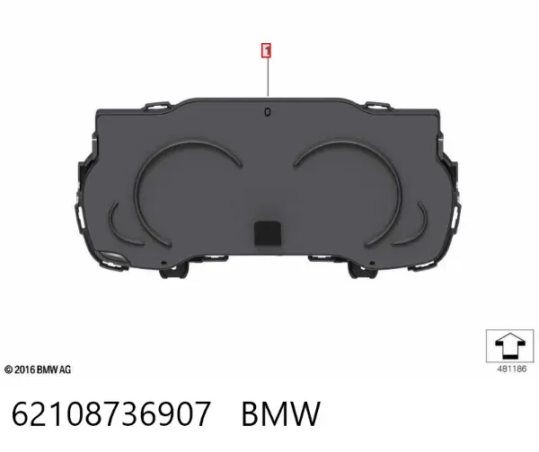 Painel de instrumentos (quadro de instrumentos) 62108736907 BMW