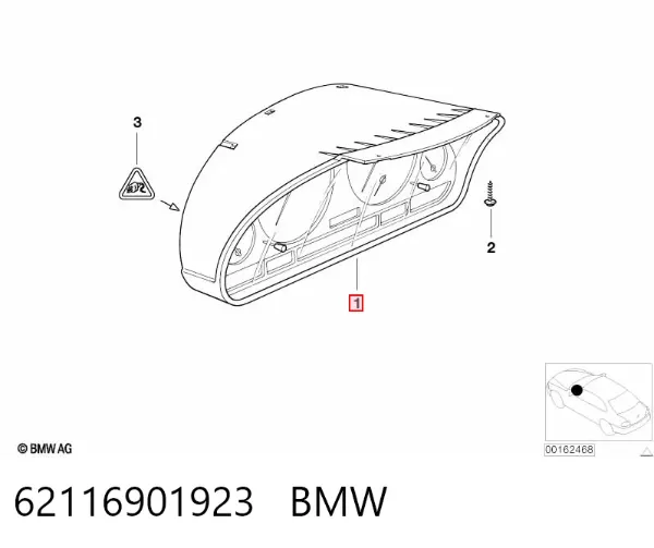Painel de instrumentos (quadro de instrumentos) 62116901923 BMW