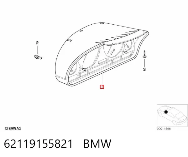 Painel de instrumentos (quadro de instrumentos) 62119155821 BMW