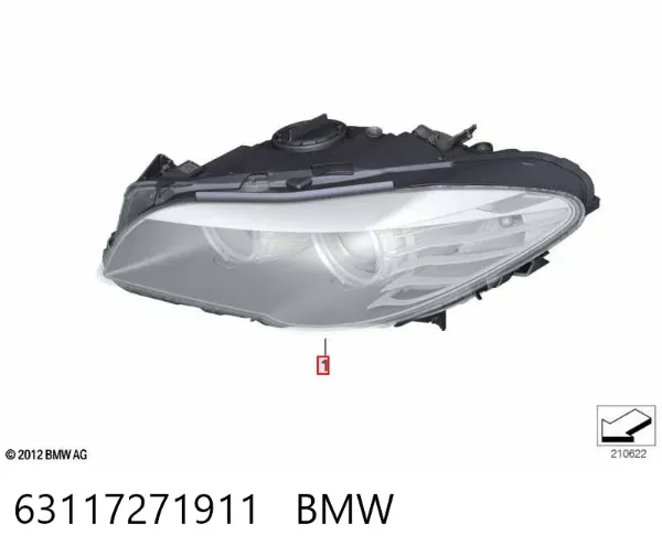 Luz esquerda 63117271911 BMW