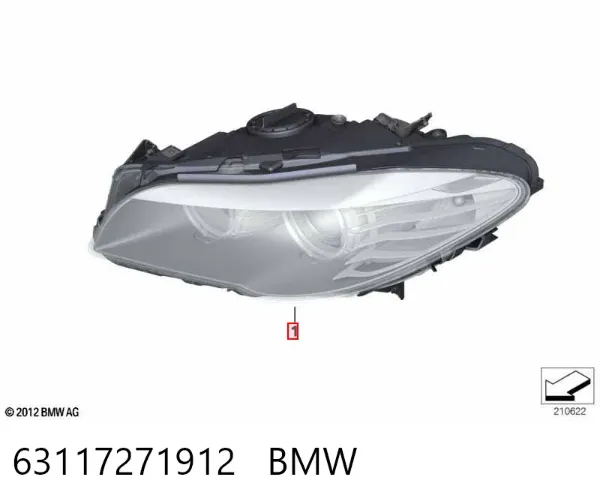 Luz direita 63117271912 BMW