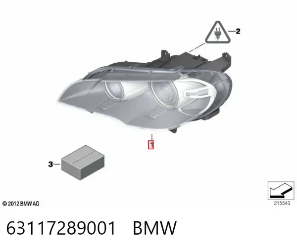 Luz esquerda 63117289001 BMW