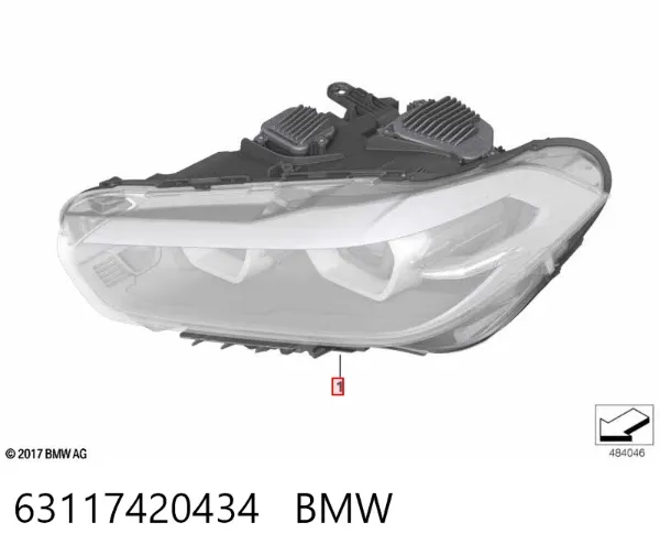 Luz direita BMW X2 F39
