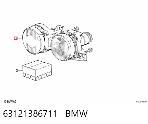 Luz esquerda 63121386711 BMW