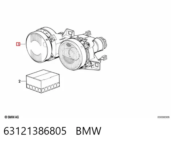 Luz esquerda 63121386805 BMW