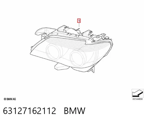 Luz direita 63127162112 BMW