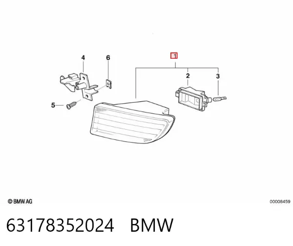 Luzes de nevoeiro direitas 63178352024 BMW