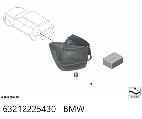  63212225430 BMW