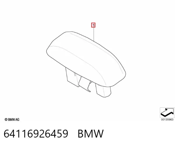 Sensor de iluminação 64116926459 BMW