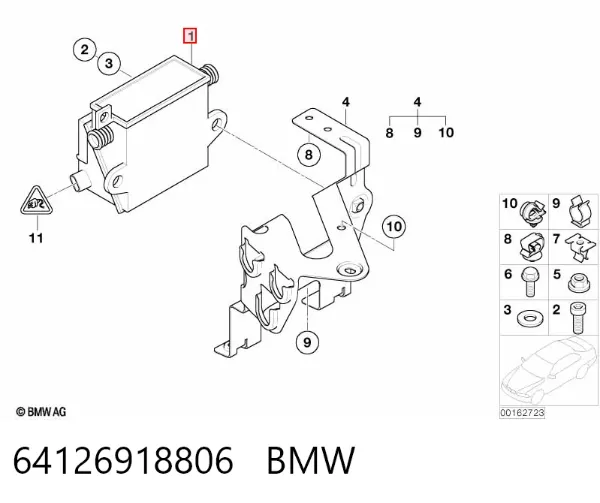 Aquecedor elétrico do fluido de esfriamento 64126918806 BMW