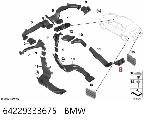 Resistor (resistência) de ventilador de forno (de aquecedor de salão) 64229333675 BMW