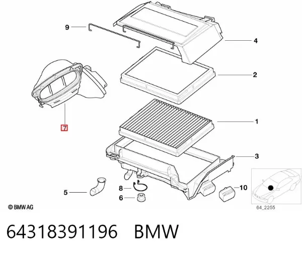 64318391196 BMW